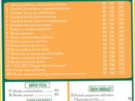 Gislev Pizza Grill menu