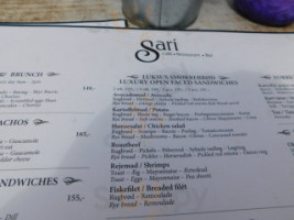 Café Sari menu