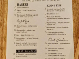 København Café Og Bistro menu