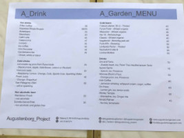 Augustenborg Garden menu