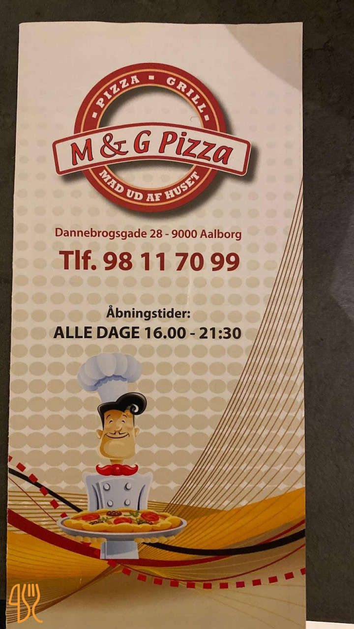 M G Pizza Menu