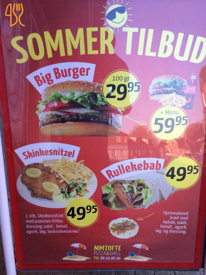 Nimtofte Pizza Og Grill Menu