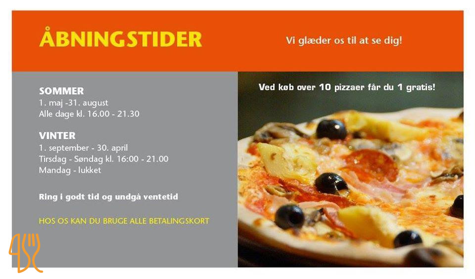 Nimtofte Pizza Og Grill Menu