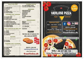 Vaerloese Pizza Kirke Vaerloesevej 16 .vaerloese Tel Nr 44478018 Italiensk Pizza menu