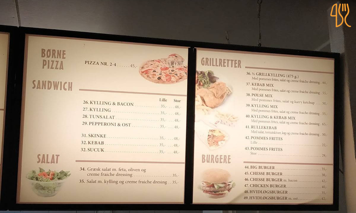 Vitto Pizza Menu