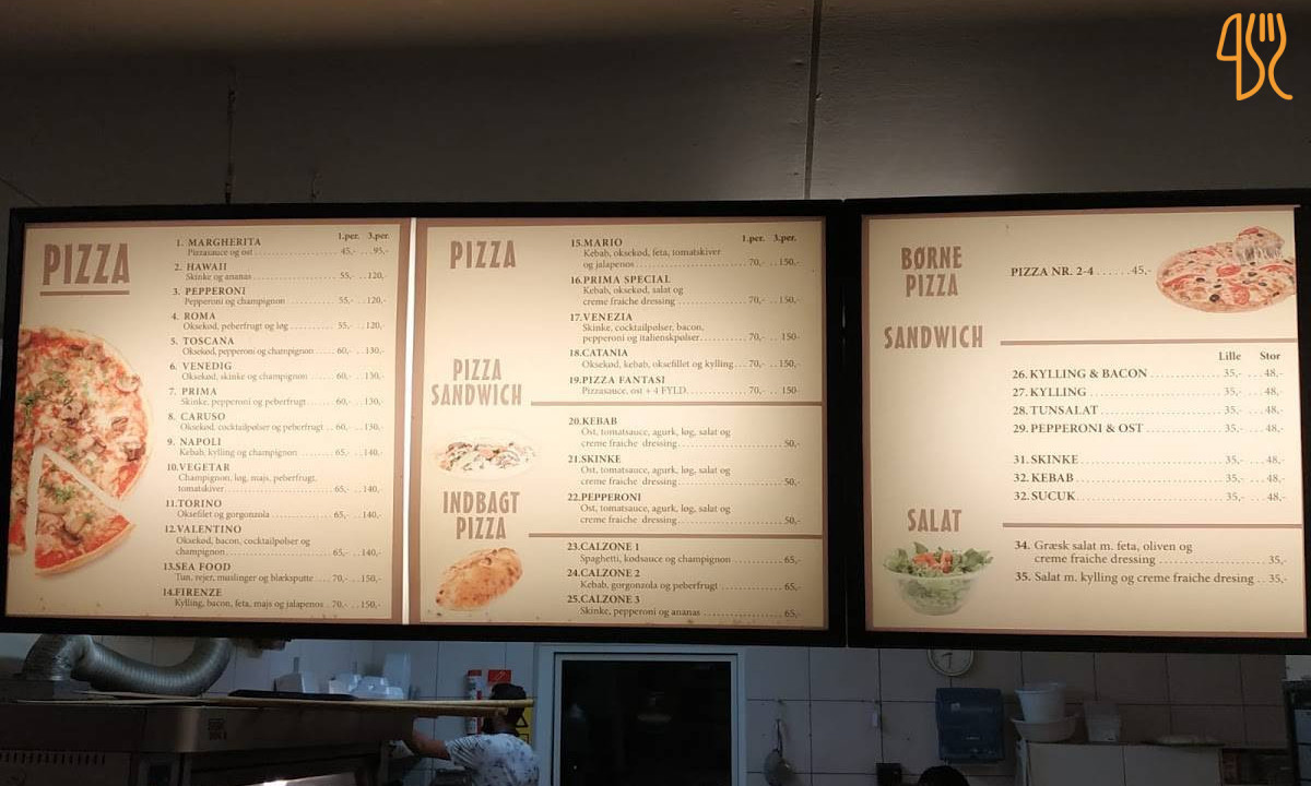 Vitto Pizza Menu