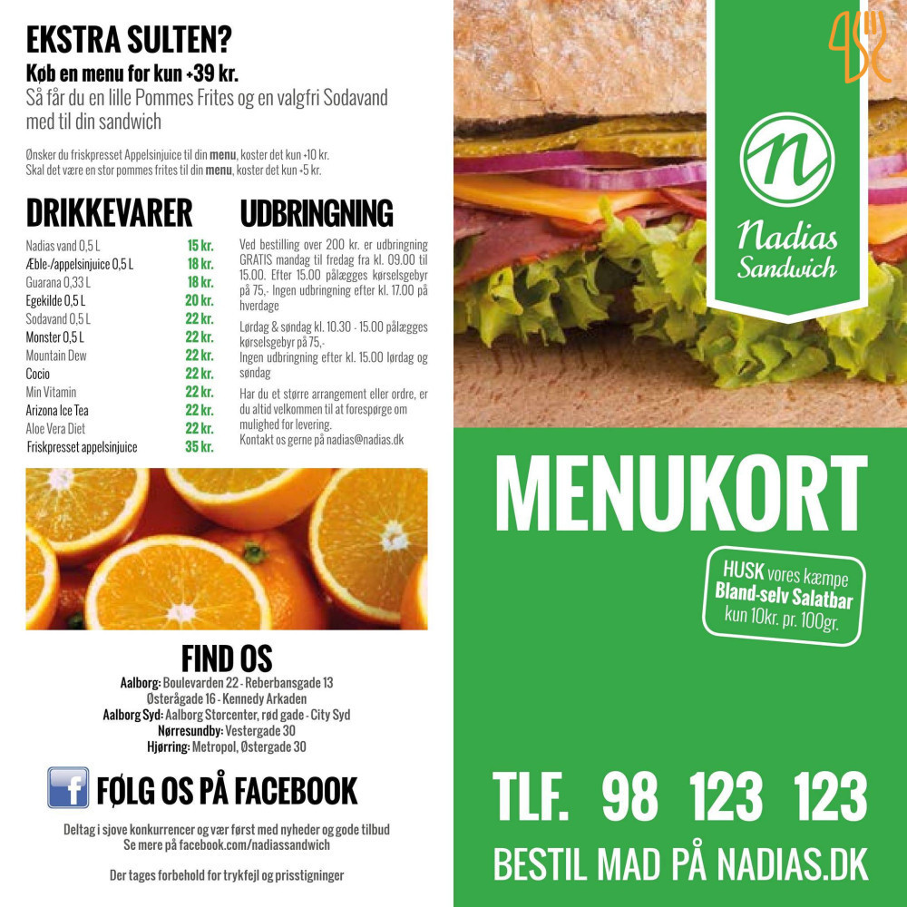 Nadias Menu