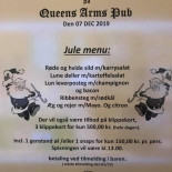 Queens Arms Menu