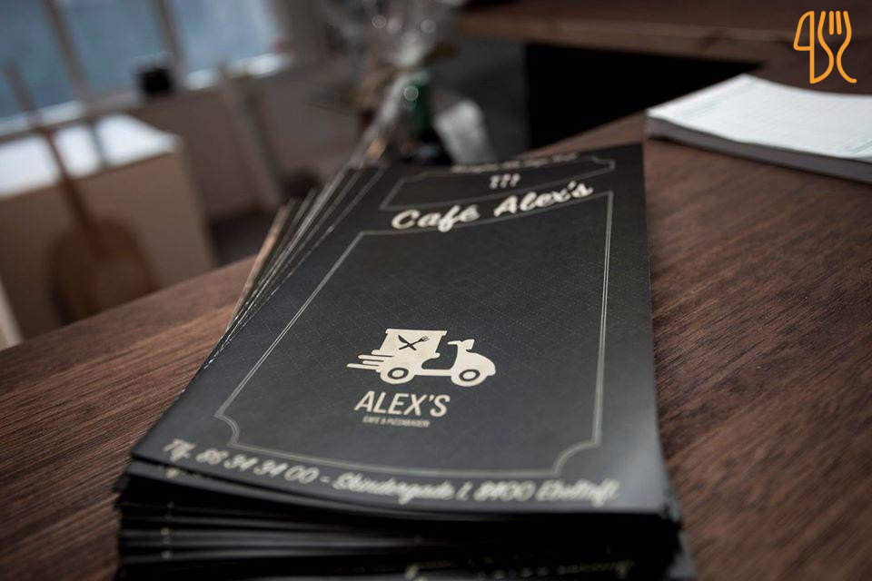Alex's Pizzabageri Café Menu