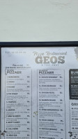 Geo's Pizza menu