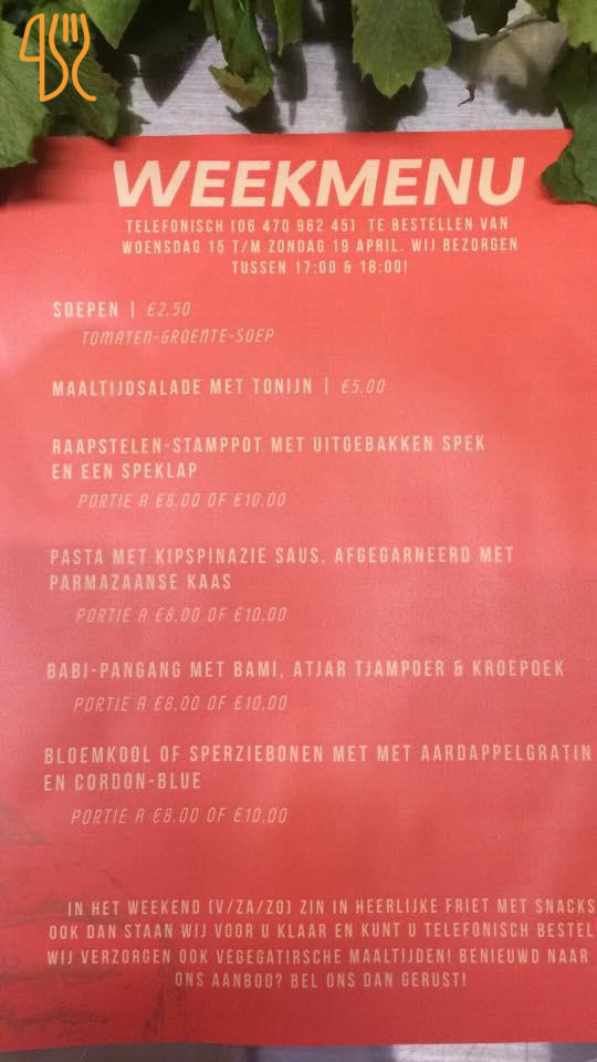 Larsens Plads Menu