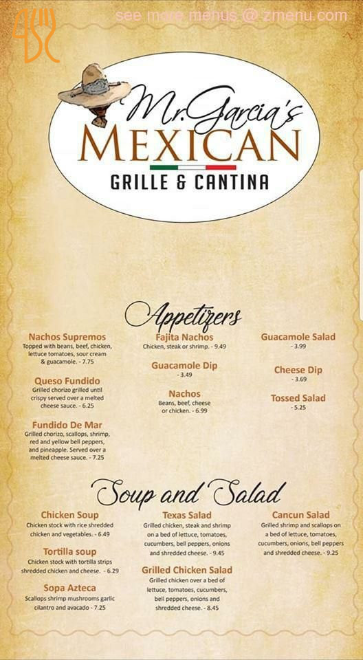 Lagkagehuset Menu