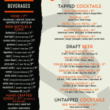 Evita Pizza Menu