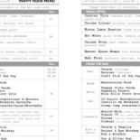 Pizza Lazio Menu