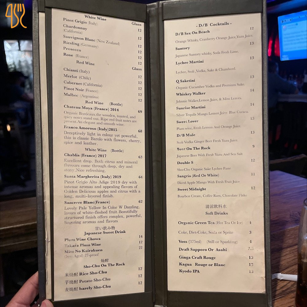 Pad Thai Menu
