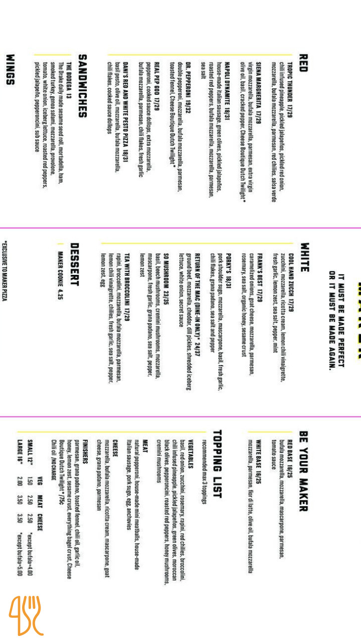 Marcellos Menu