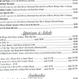 Club Riva Menu