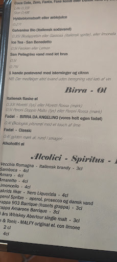 Da Angelino Pizza Og Pasta Menu