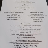 Blaavand Bolcher Menu
