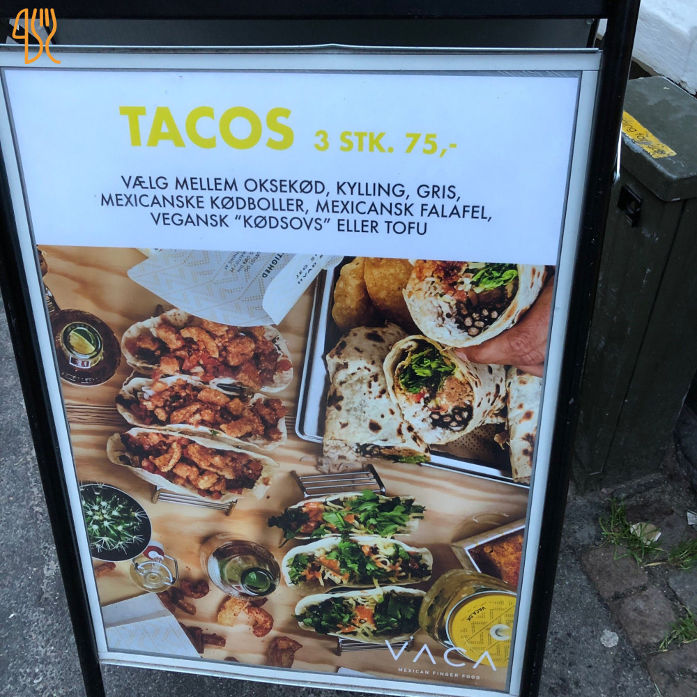 Vaca Mexican Finger Food Menu