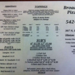 Guldkronen Menu
