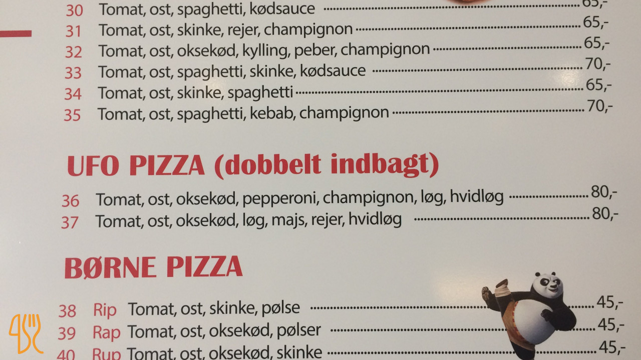 Buffalo Menu