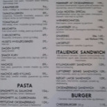 Casa Nostra Menu