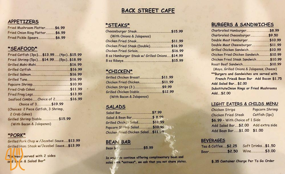 Alchemist Menu