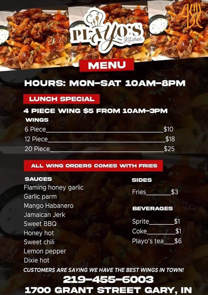 Olioli Menu