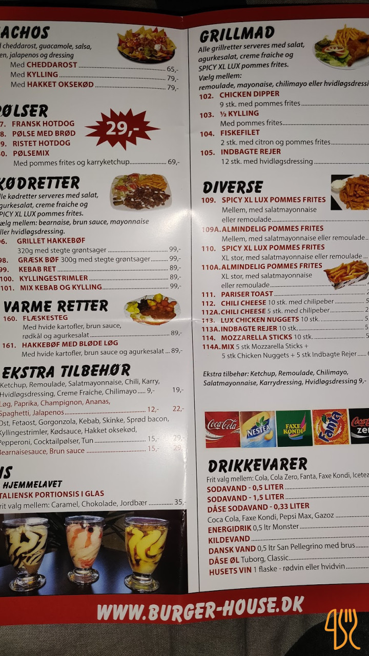 Burger House Grill Pizza Menu