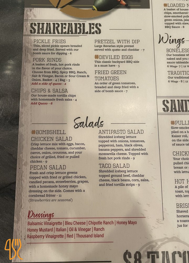 Henne Kirkeby Kro Menu