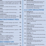 Mamma Mia Pizza Menu