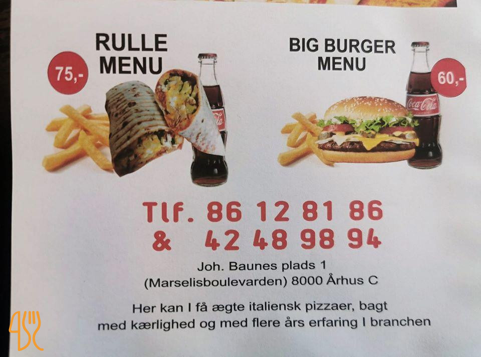 Baunes Pizza Menu