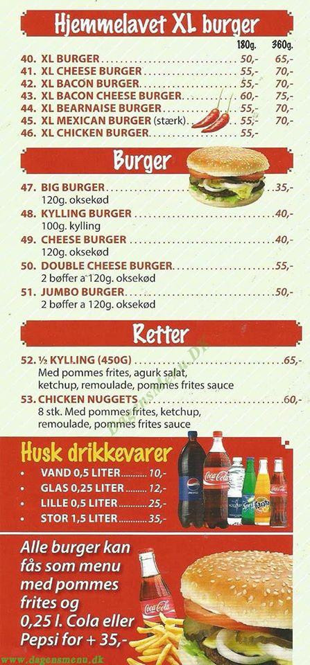 Baunes Pizza Menu