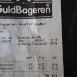Guldbageren Menu