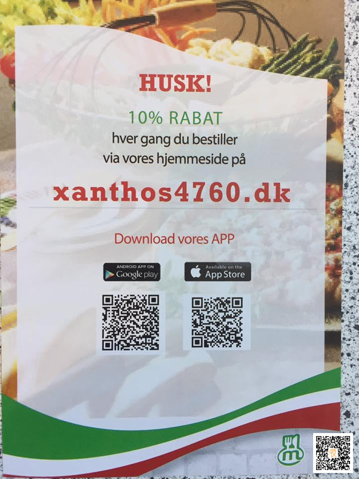 Xanthos Menu