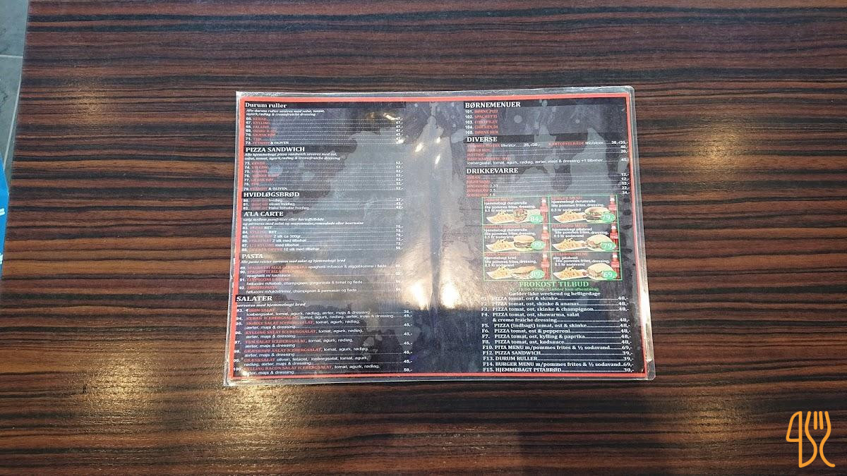 Pizzamed Menu