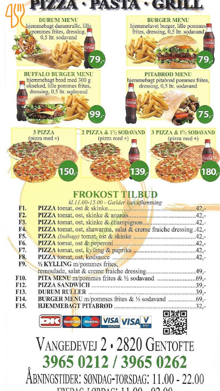 Pizzamed Menu