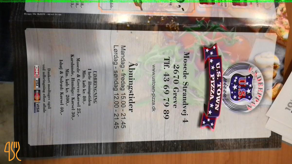 Us Town Pizza Menu