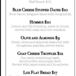 Piratkroen Menu
