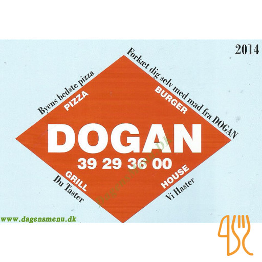 Dogan Pizza Menu
