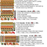 Tokyo Sushi Menu