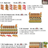 Tokyo Sushi Menu