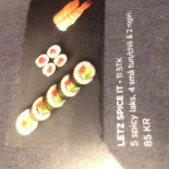 Letz Sushi Menu