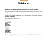 Marko's Cafe Madvaerksted Menu