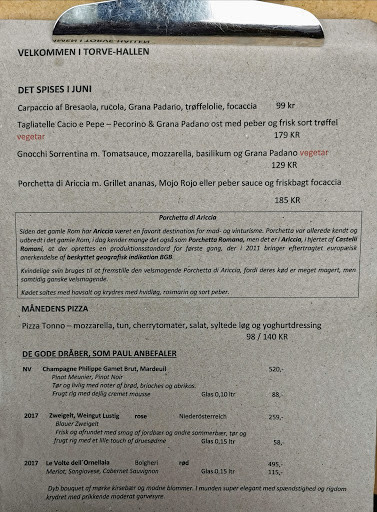 Torvehallen Menu