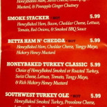 Esperia Pizza Menu