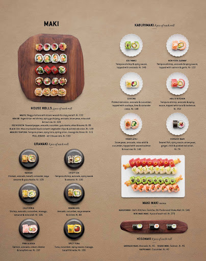 Sticks'n'Sushi Menu