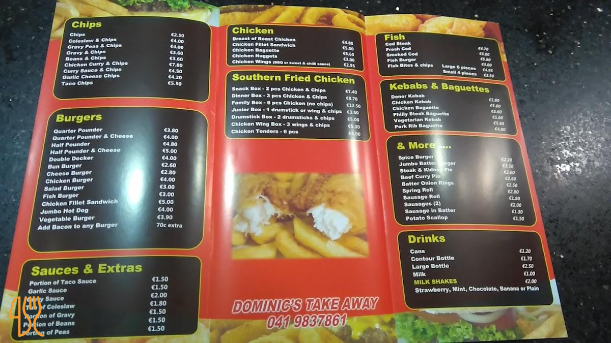 Den Blaa Lagune Menu