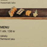 Ikura Sushi Menu